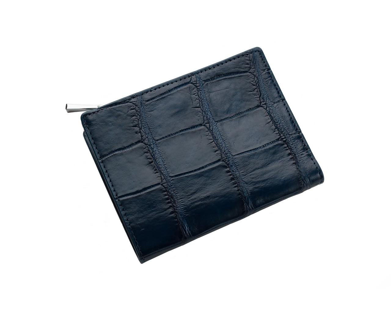 Кошелек Ekzotic Leather из кожи крокодила Синий (cw 86)