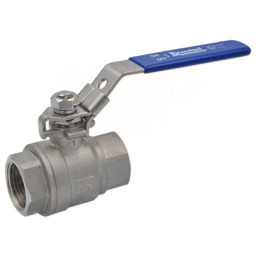 Кран кульовий Brandoni 1/2" ВВ прямий нержавіюча сталь (B3.622I015XFVPB0)