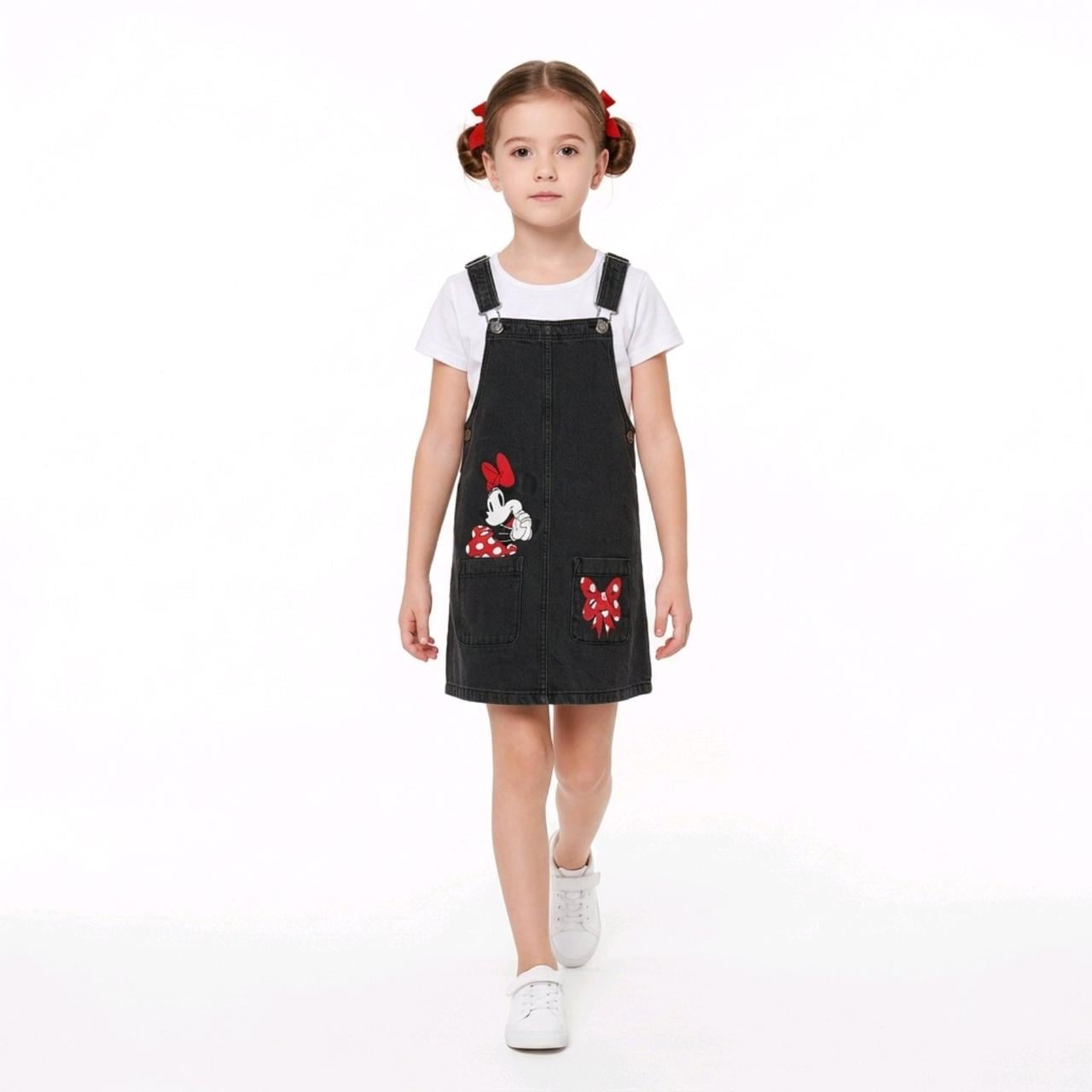 Джинсовый сарафан для девочки Disney Minnie Mouse 122-128 см 6-8 лет (4054446587973) Джинсовый сарафан для девочки Disney Minnie Mouse 122-128 см 6-8 лет (4054446587973)