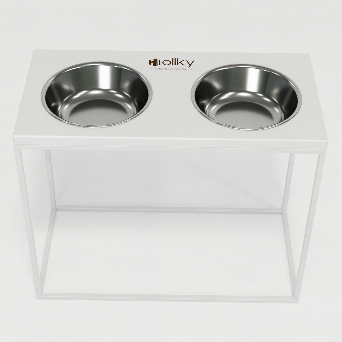 Миски на подставке для больших собак Hollky Base XL20 2х1,8 л (BXL40-522640-WHWH) - фото 8 Миски на подставке для больших собак Hollky Base XL20 2х1,8 л (BXL40-522640-WHWH) - фото 8