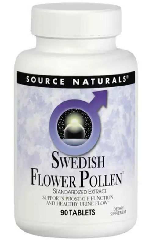 Комплекс для здоровья предстательной железы Source Naturals Swedish Flower Pollen 90 Tabs