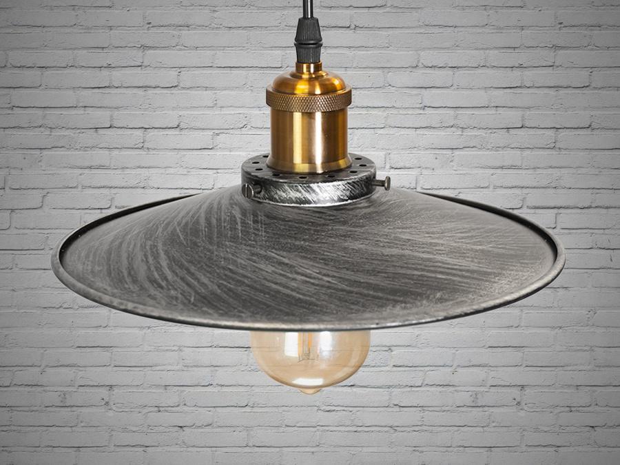 Подвесной светильник лофт под лампу Эдисона (6856-260BK-SV)