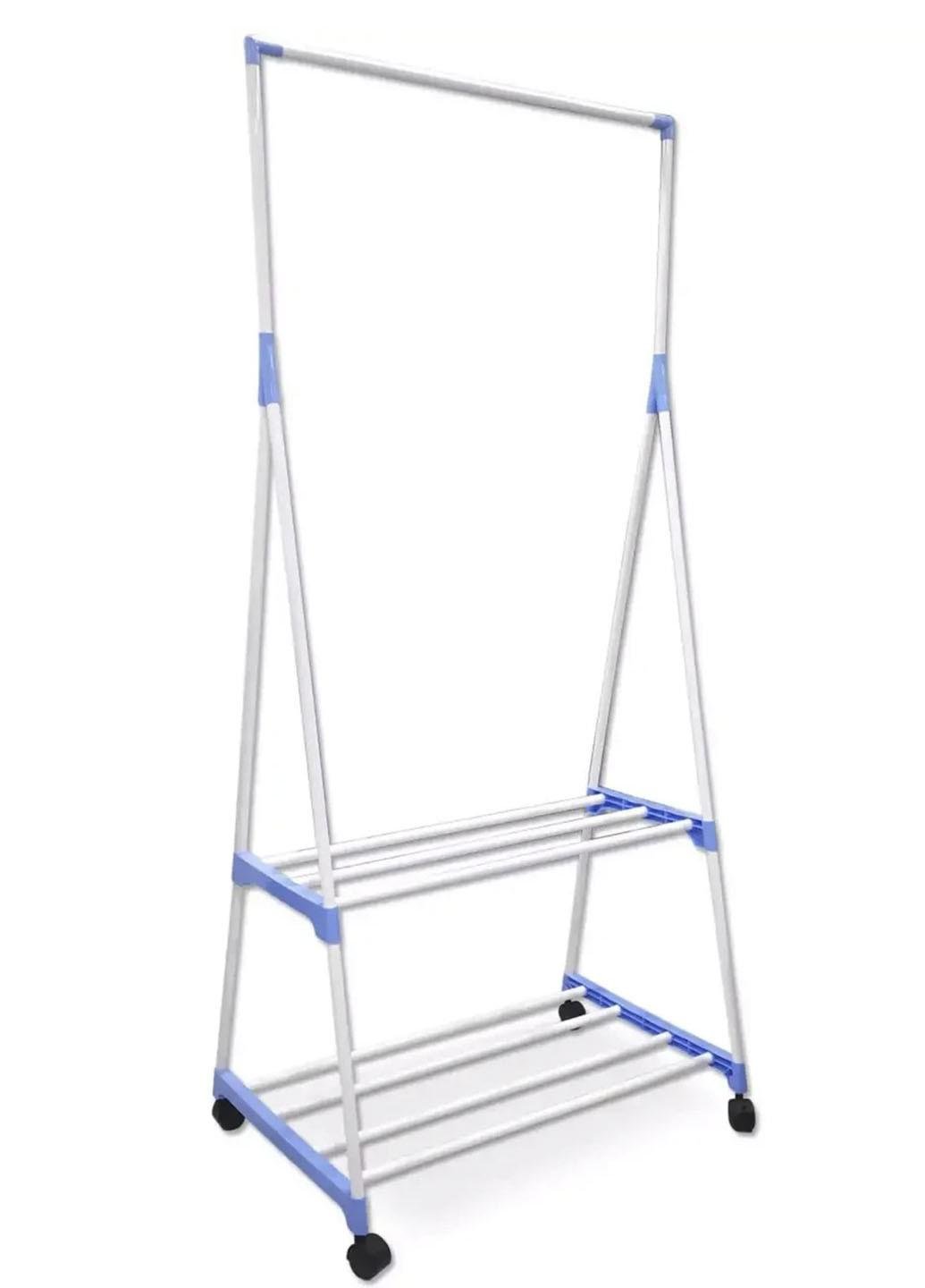 Вешалка для одежды Clothes Rack Multi-Function двухъярусная передвижная напольная