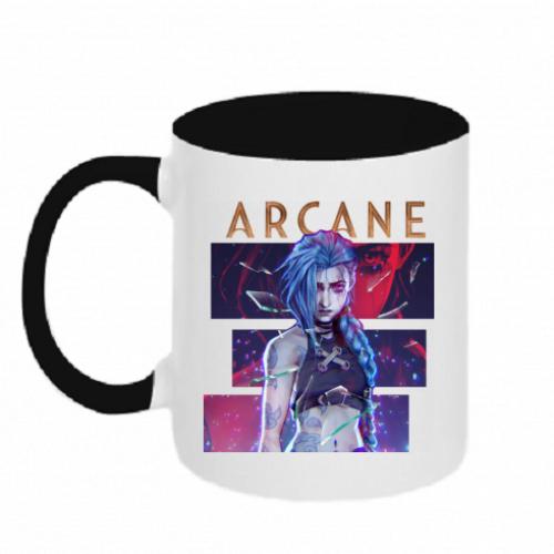 Чашка двухцветные Arcane tv 320 мл Черно-белый (9885905-17-159963)