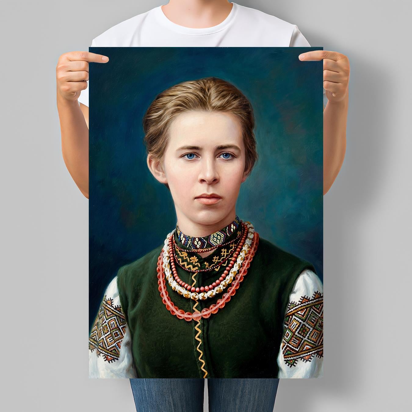 Постер Портрет Леси Украинки 42x60 см A2 без рамки (NU139_A2)