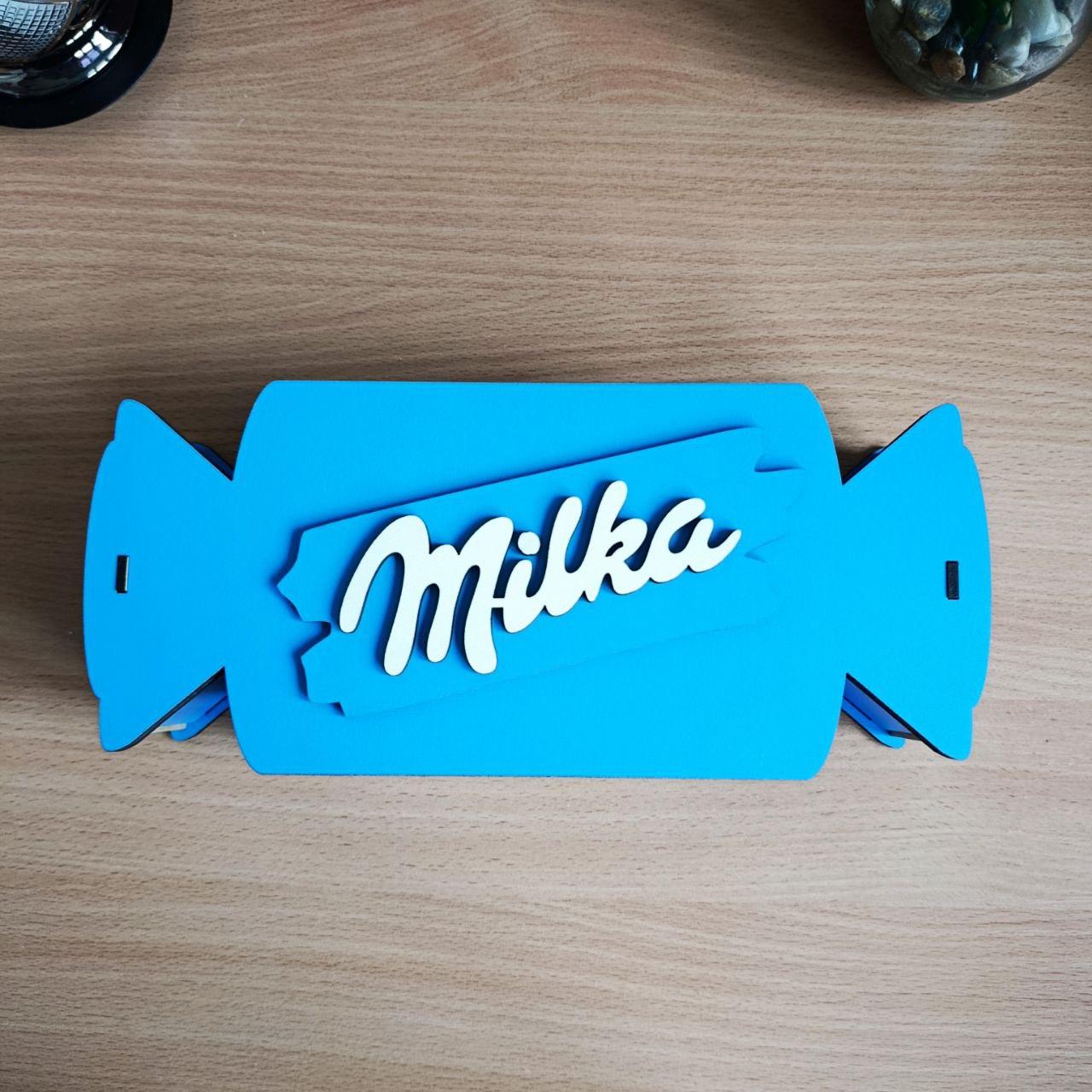 Бокс милка с конфетами для девушки/ребенка на день рождения/новый год/рождество/день влюбленных (ar292) - фото 4 Бокс милка с конфетами для девушки/ребенка на день рождения/новый год/рождество/день влюбленных (ar292) - фото 4