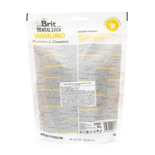 Лакомство для собак Brit Dental Stick Immuo 7 шт. 251 г - фото 3 Лакомство для собак Brit Dental Stick Immuo 7 шт. 251 г - фото 3