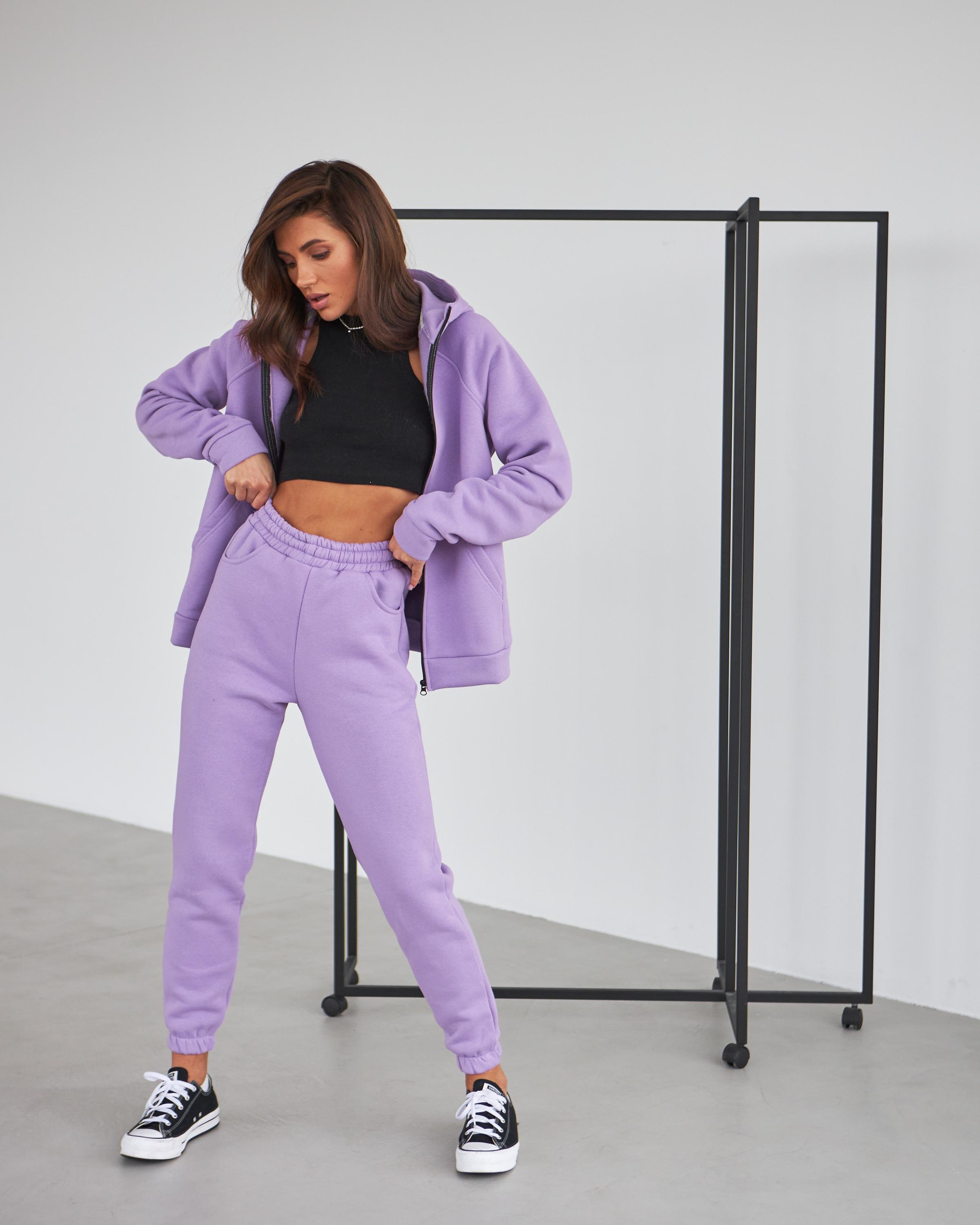 Спортивный костюм на флисе унисекс р. 50 Лаванда (14605539) - фото 7 Спортивный костюм на флисе унисекс р. 50 Лаванда (14605539) - фото 7