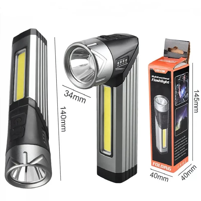 Ліхтарик світлодіодний 508-OSL + COB портативний поворотний USB магнітний (23678374) - фото 13 Ліхтарик світлодіодний 508-OSL + COB портативний поворотний USB магнітний (23678374) - фото 13