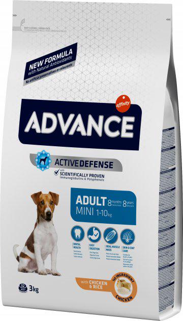 Корм сухой для собак Advance Dog mini Chicken & Rice 3 кг (502319)