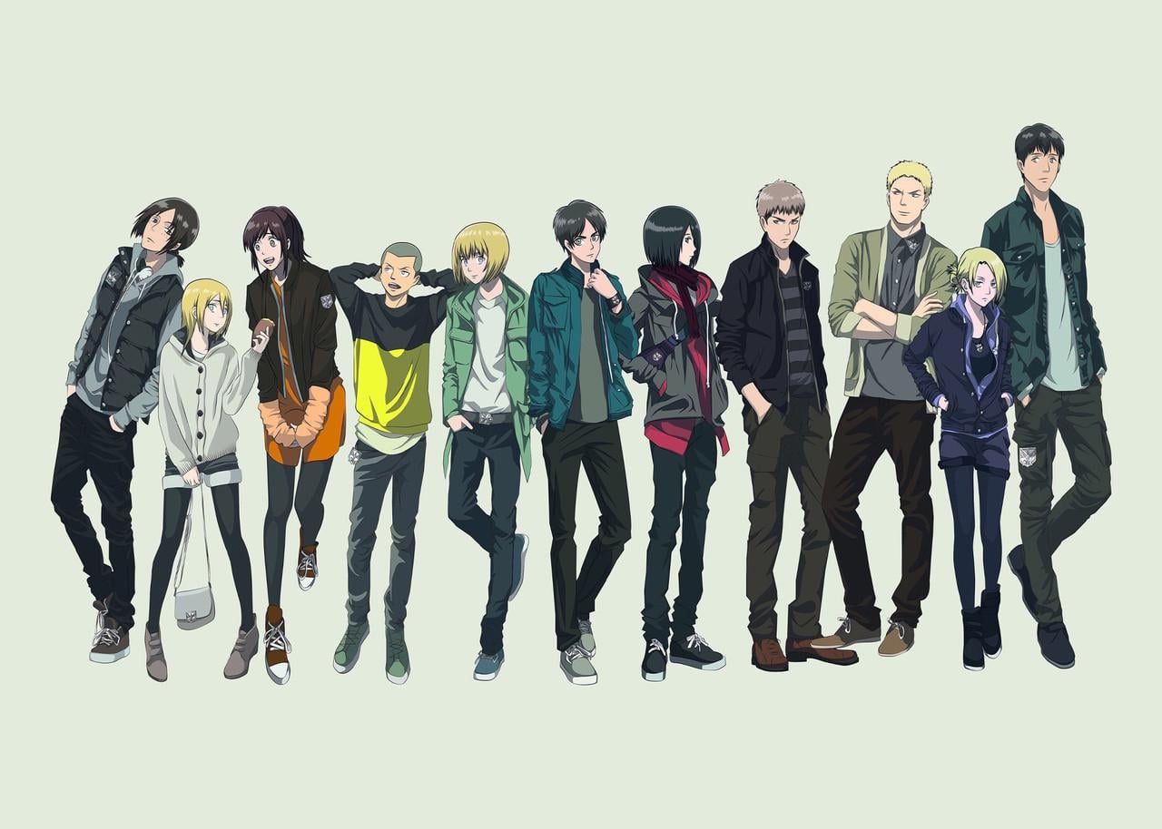 Картина GeekLand Attack on Titan персонажи аниме (AT 09.003)