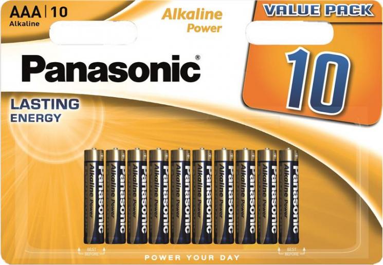 Батарейки Panasonic Alkaline Power AAA 10 шт. (ERC-LR03REB/10BW)