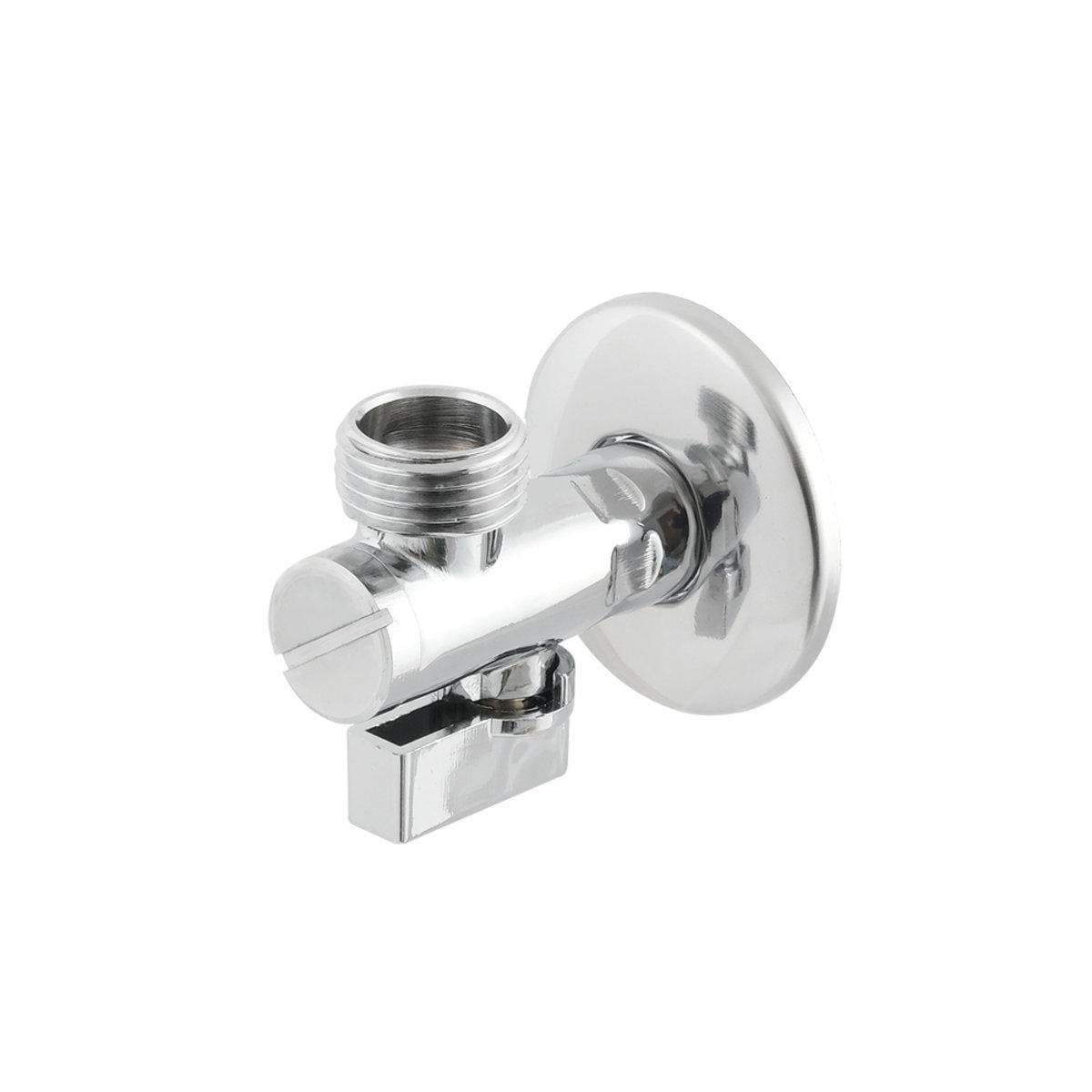 Кран приборный угловой Raftec KFH0101 с фильтром 1/2" ЗЗ Silver (SW-99356)