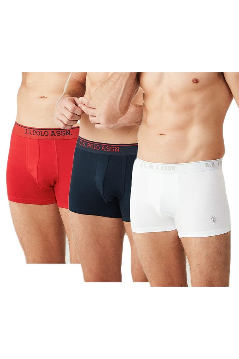 Труси боксеры U.S. Polo ASSN р. 50/L 3 шт. Красный/Синий/Белый (67886) Труси боксеры U.S. Polo ASSN р. 50/L 3 шт. Красный/Синий/Белый (67886)