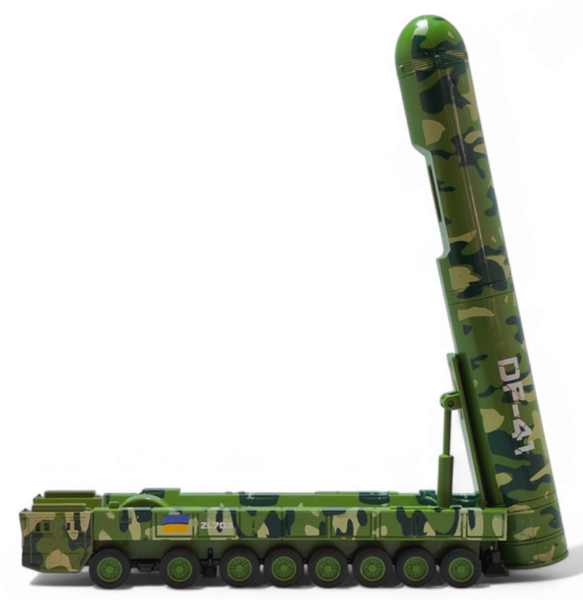 Модель межконтинентальной баллистической ракеты пластиковая Dōngfēng-41 1:100 16 см (DF-41)