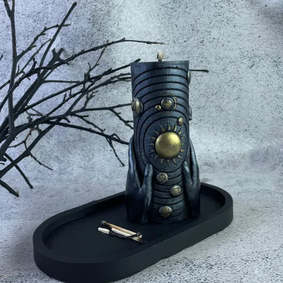 Свеча восковая Солнечная система Серебристый (1126) Свеча восковая Солнечная система Серебристый (1126)