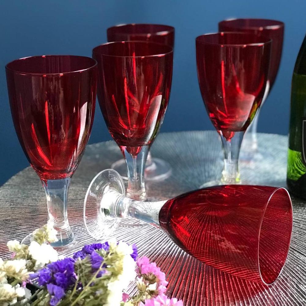 Набор бокалов для вина Пурпур 6 шт. 350 мл Красный (21-36509-10) - фото 4
