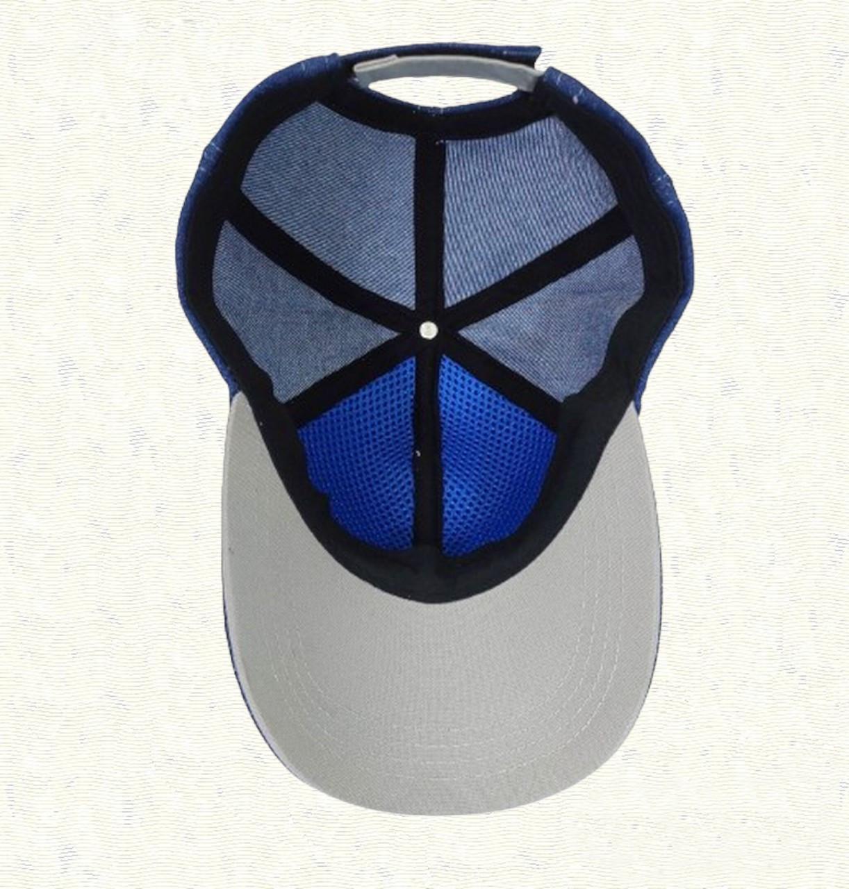 Бейсболка Тризуб з регуляторо розміру джинсова (6879) - фото 5 Бейсболка Тризуб з регуляторо розміру джинсова (6879) - фото 5