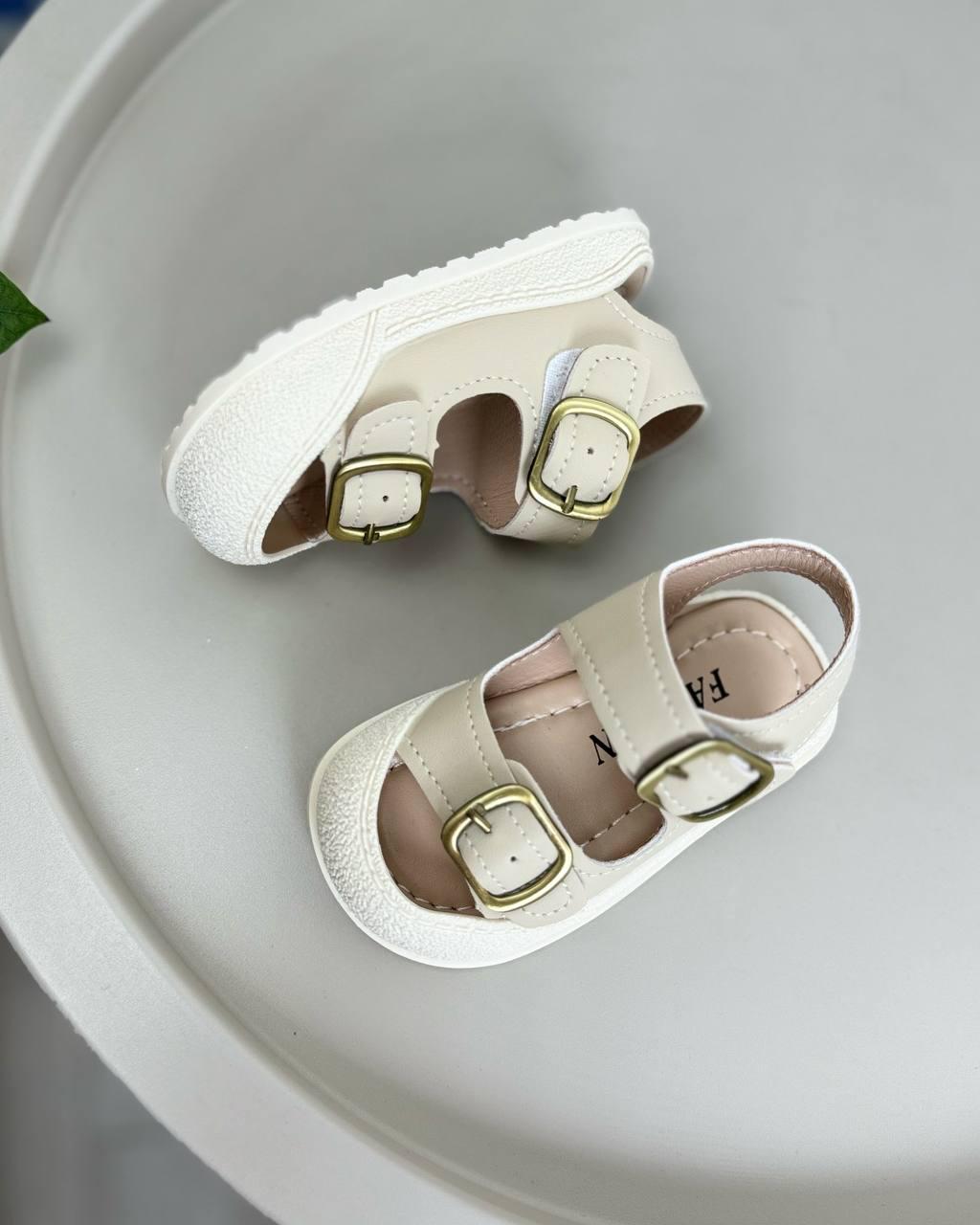 Босоножки детские р. 19 Бежевый (1344) - фото 4