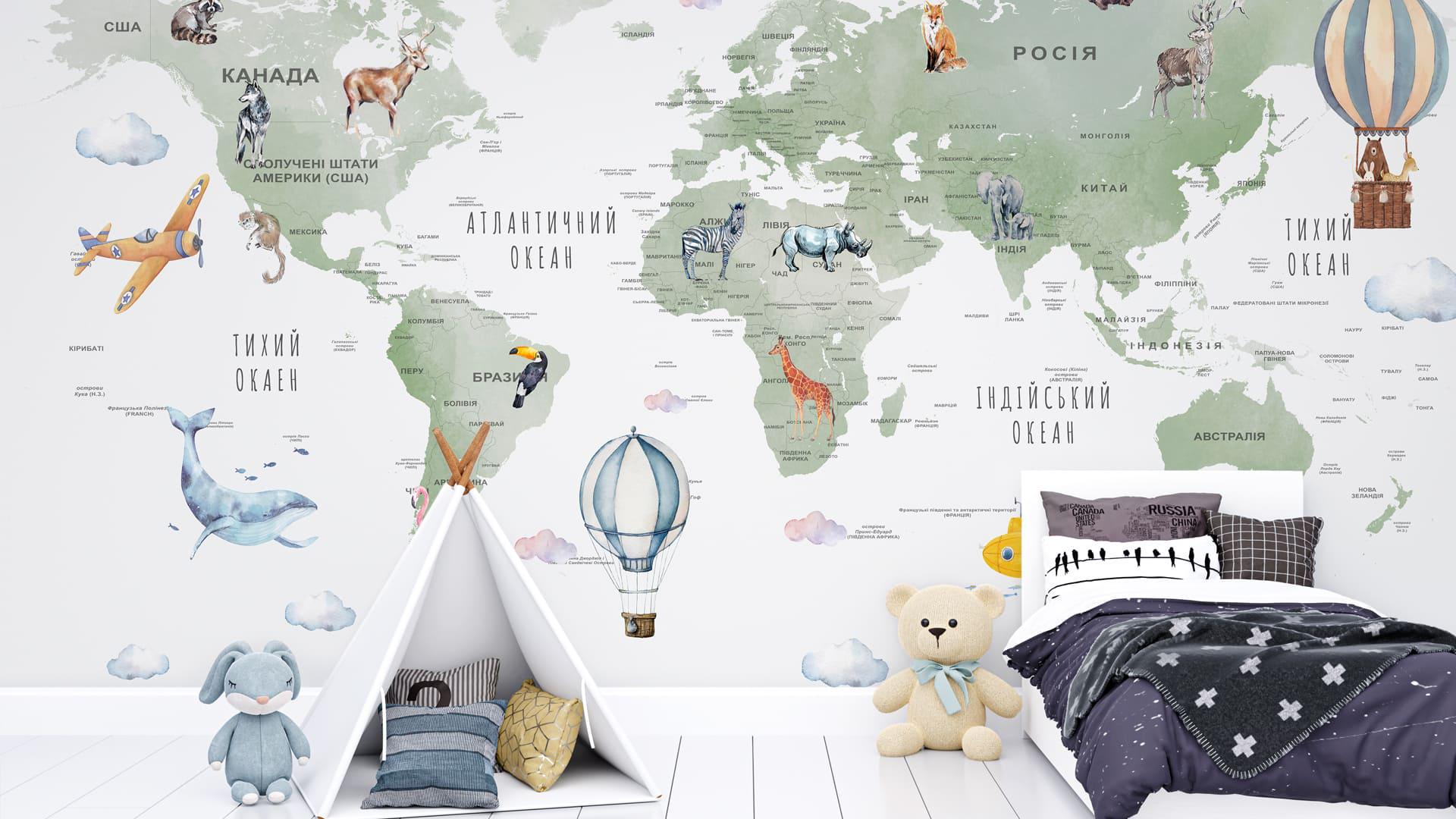 Фотообои флизелиновые Styleo Print-walls Сказочная география 0897 400х250 см (Pw-0897/4)