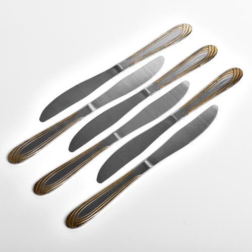 Набір столових ножів Stenson R92091 Oro нержавіюча сталь 6 шт. (587064)