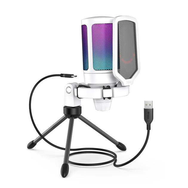 Микрофон стриминговый Fifine AmpliGame A6V White (00902) - фото 3