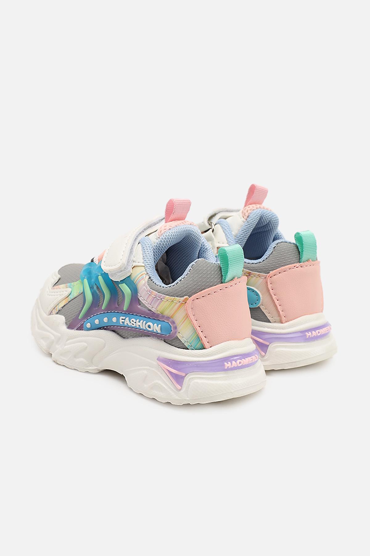 Кроссовки для девочки ЦБ-00273945 на плоской подошве р. 20 Серый (SKT001057115) - фото 5 Кроссовки для девочки ЦБ-00273945 на плоской подошве р. 20 Серый (SKT001057115) - фото 5