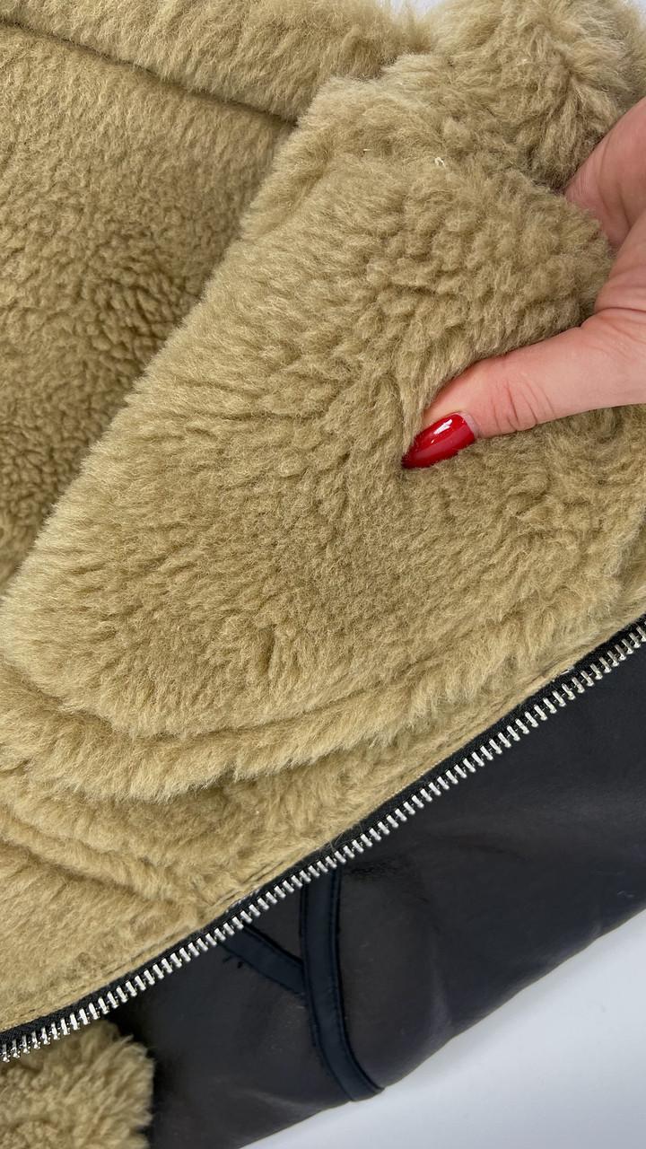 Дублянка жіноча Бренд #F2407-01 S Коричневий (23918475) - фото 9 Дублянка жіноча Бренд #F2407-01 S Коричневий (23918475) - фото 9