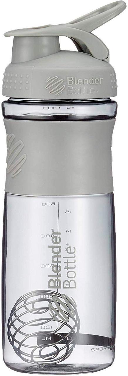 Шейкер спортивний BlenderBottle SportMixer 28oz 820 ml Grey - фото 4