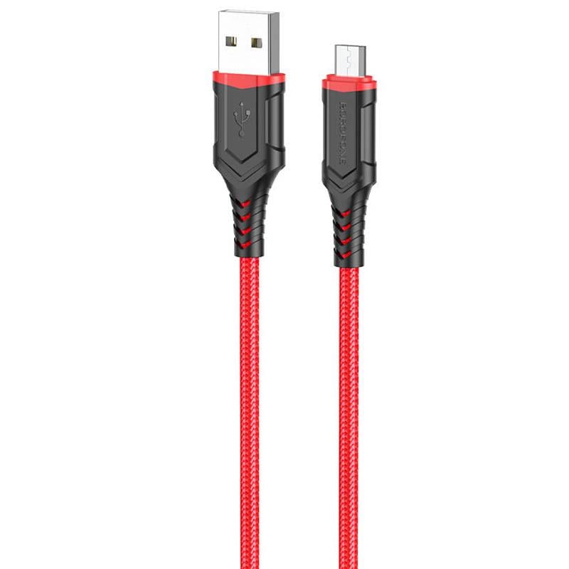 Дата кабель Borofone BX67 USB to MicroUSB 1 м Red