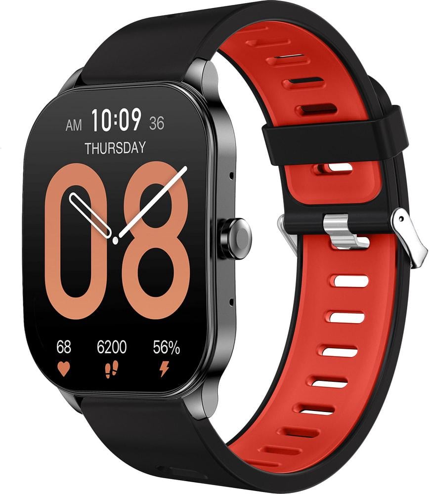 Ремешок Traf для Amazfit Pop 3S/3R Black/Red (34469-44)