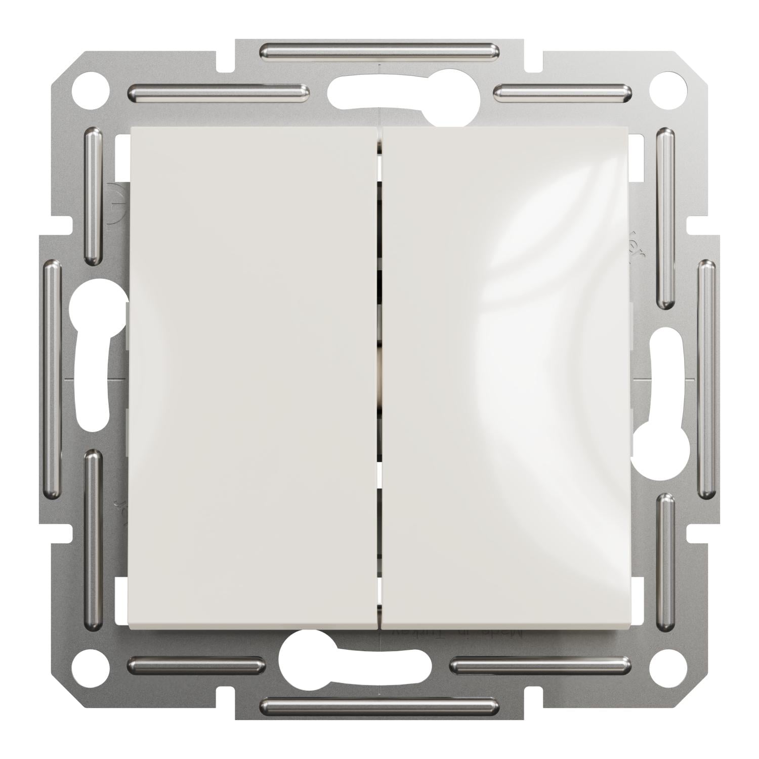 Вимикач 2-й Schneider Electric Asfora без рамки Крем (EPH0370123)