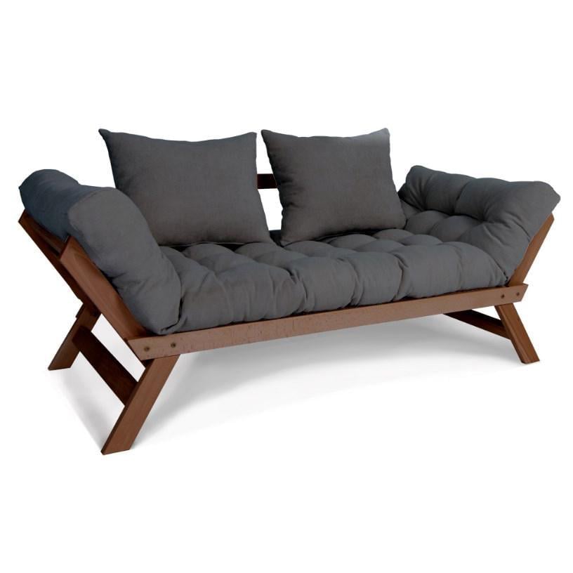 Диван-футон розкладний Woodman Allegro з масиву дерева Горіховий/Попелястий - фото 1 Диван-футон розкладний Woodman Allegro з масиву дерева Горіховий/Попелястий - фото 1