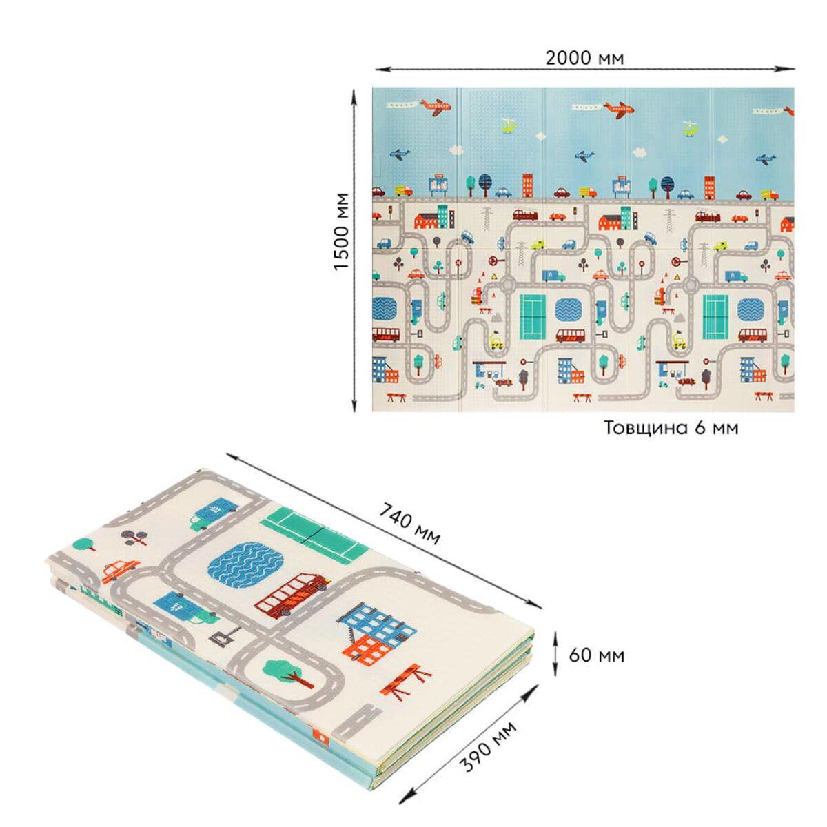 Розвиваючий термокилимок Дорога Ліс складаний 200х150х0,6 см (SW-00000155) - фото 2 Розвиваючий термокилимок Дорога Ліс складаний 200х150х0,6 см (SW-00000155) - фото 2