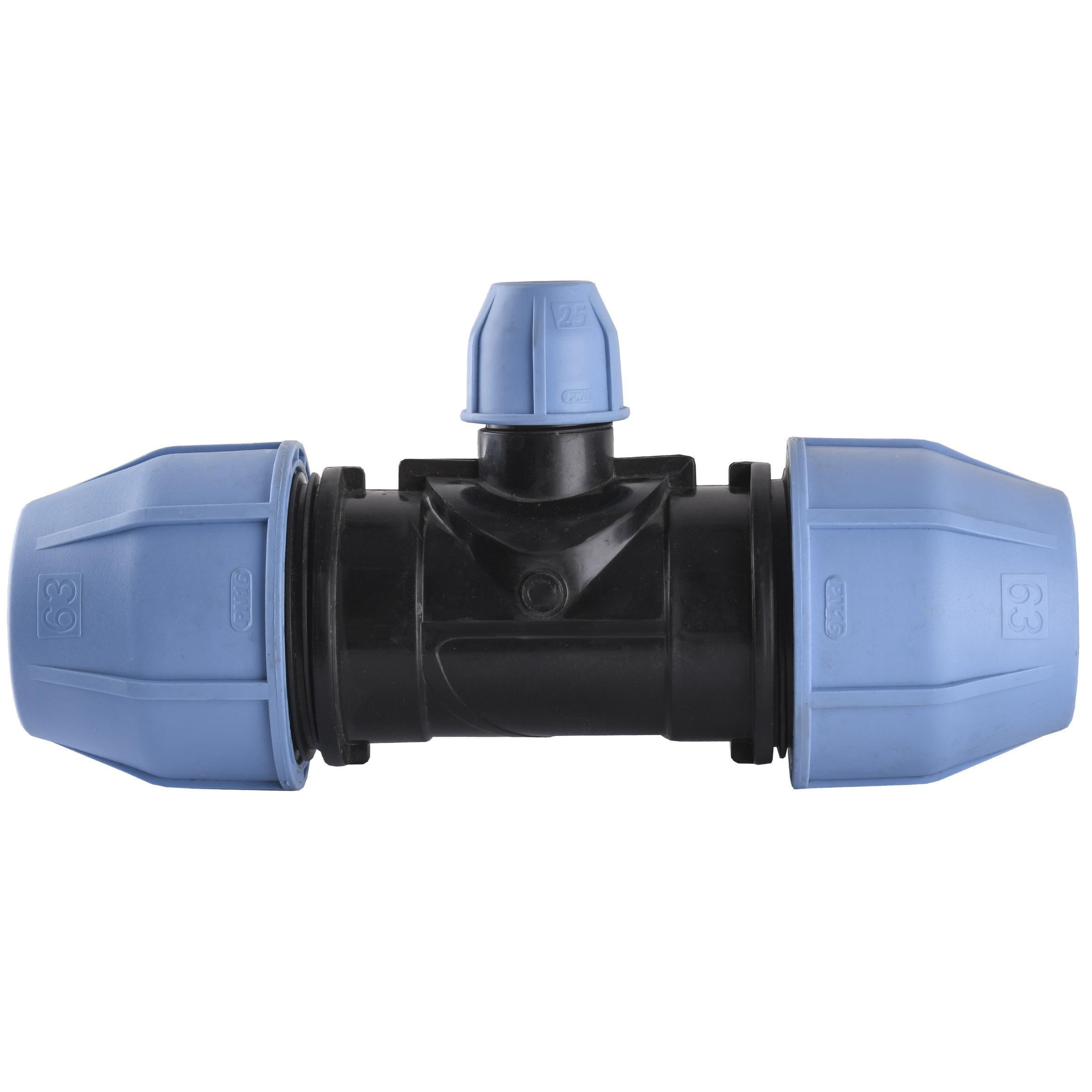 Тройник редукционный ПНД Vsplast 63x25x63 мм 3004 (000007911)