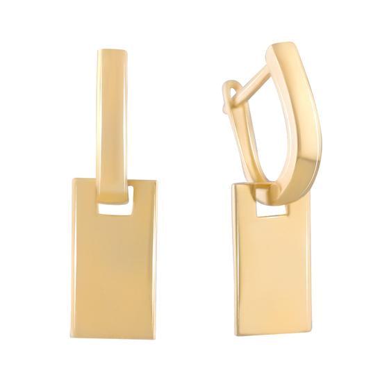 Золотые серьги без камней (05572303)