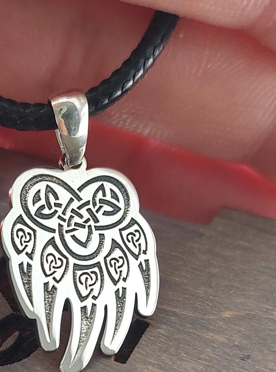 Срібний кулон Лапа ведмежа печатка 925 проби (2582254039) - фото 2