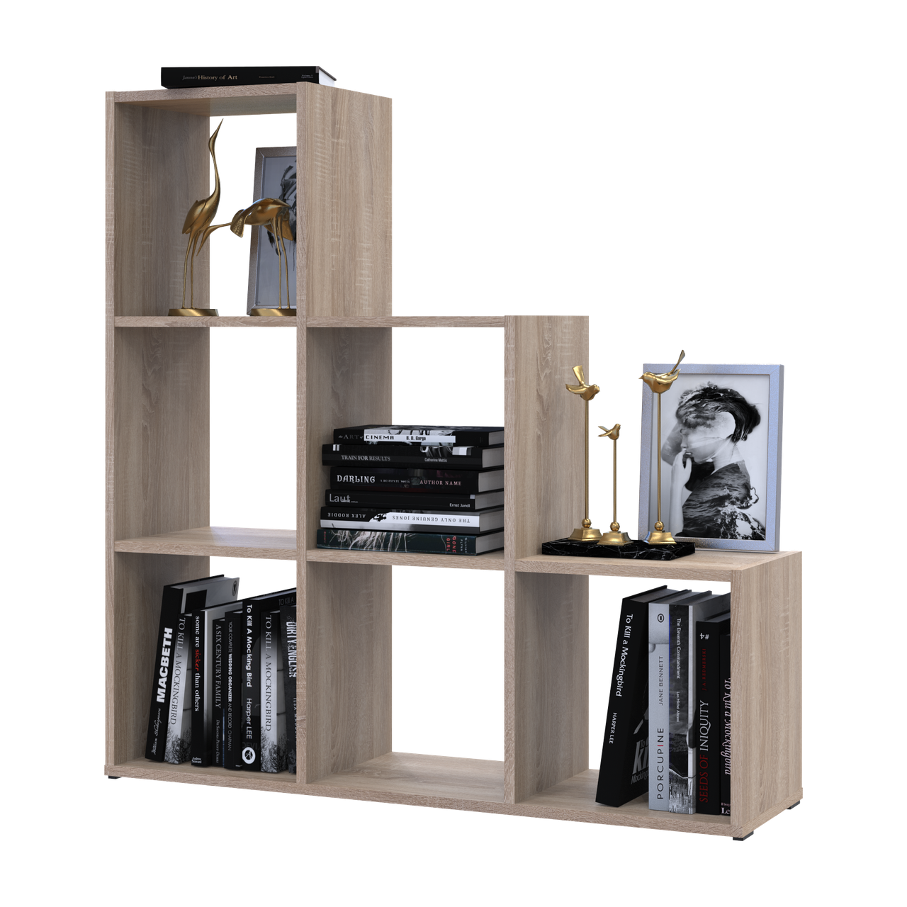 Стеллаж Doros Степь 3х3 Дуб сонома открытый 102,6х28,8х106,1 см (41516160)