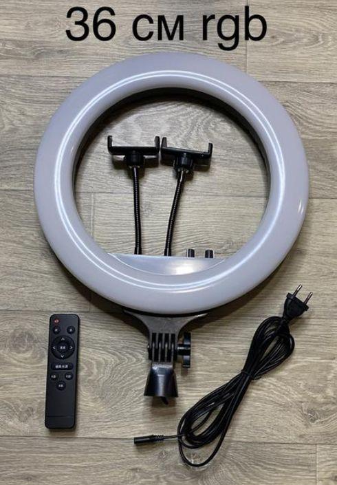 ᐉ Кольцевая лампа Led Soft Ring Light RL-14 M36-RGB 36 см со штативом ...
