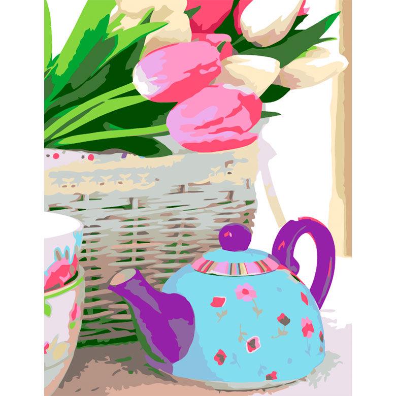 Картина по номерам Rosa Premium N00013434 Нежные тюльпаны 35х45 см (L053546)