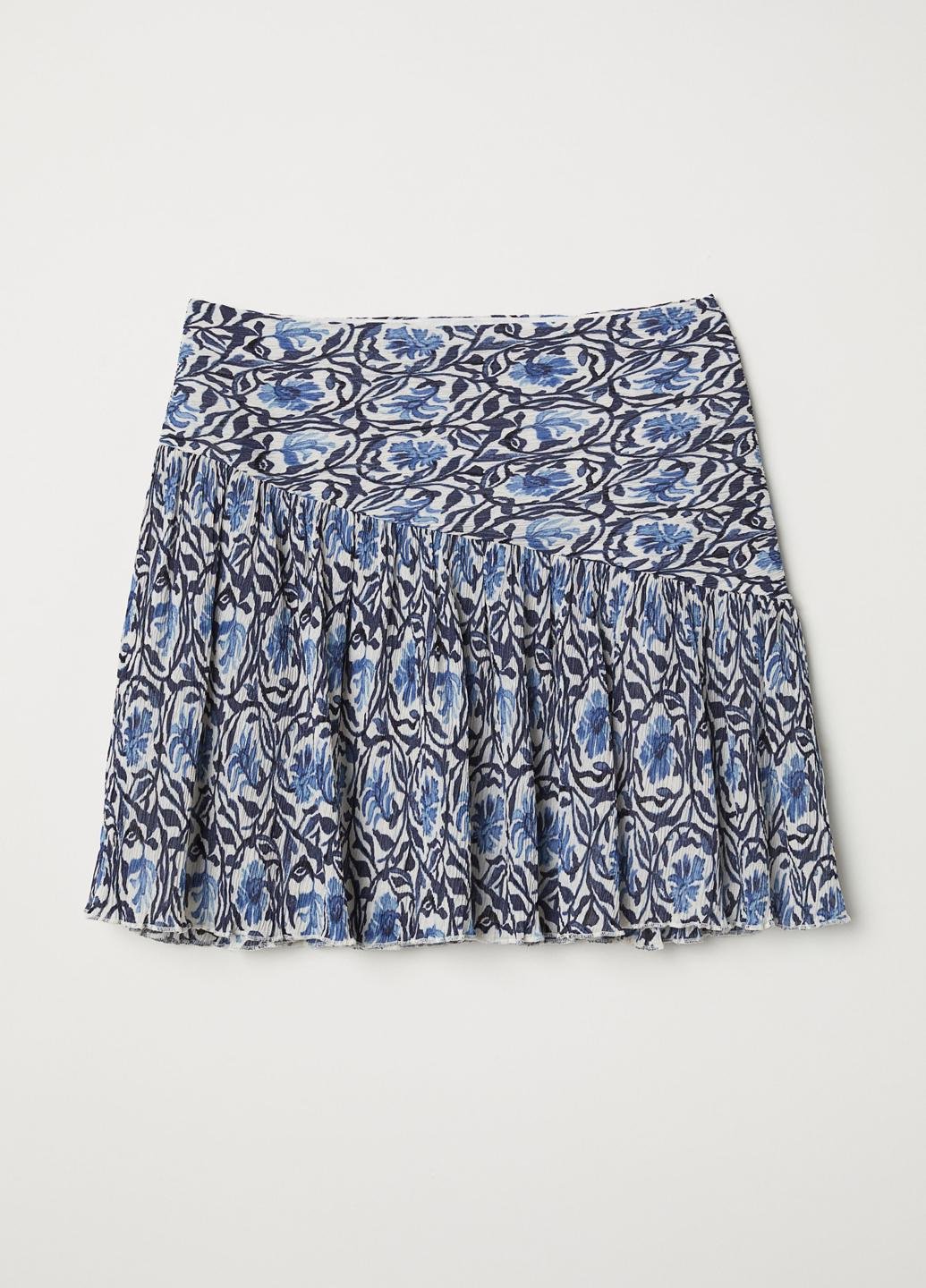 Спідниця Квіти р. 34 Білий/Синій (6506998RP3) Спідниця Квіти р. 34 Білий/Синій (6506998RP3)