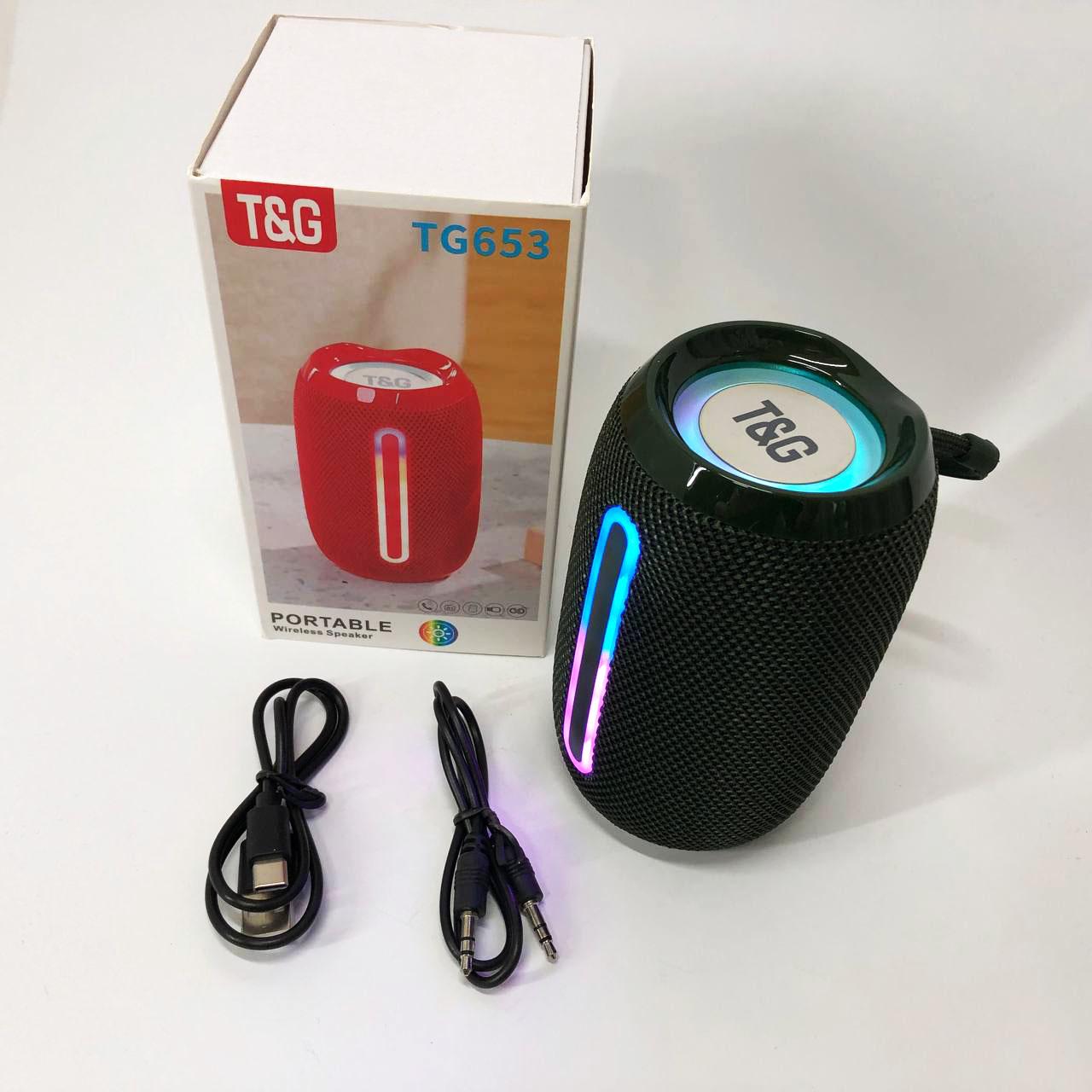 Портативна колонка Bluetooth TG653 USB з ремінцем Зелений - фото 5 Портативна колонка Bluetooth TG653 USB з ремінцем Зелений - фото 5