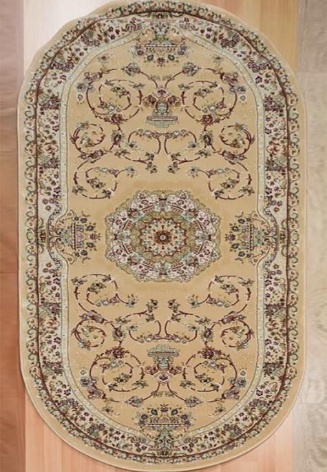 Ковер с коротким ворсом Iranian Star 2657a овал 100x200 см Beige (99351020) Ковер с коротким ворсом Iranian Star 2657a овал 100x200 см Beige (99351020)