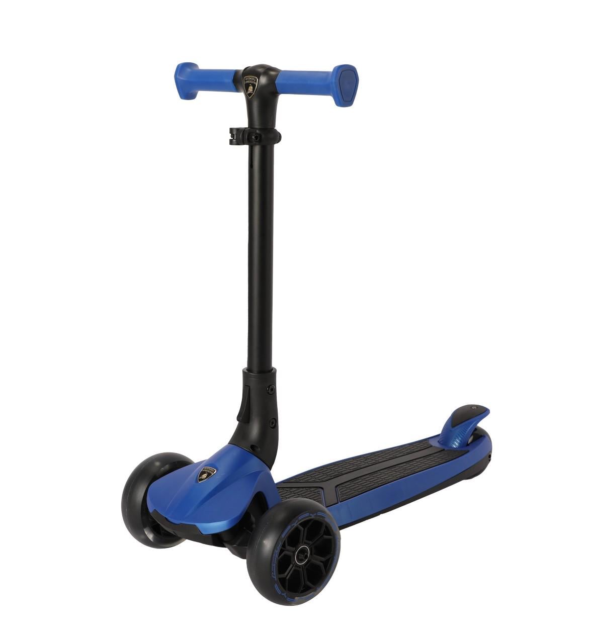 Самокат детский 3-колесный Lamborghini с регулировкой высоты 82x60x25 см Синий (06502)