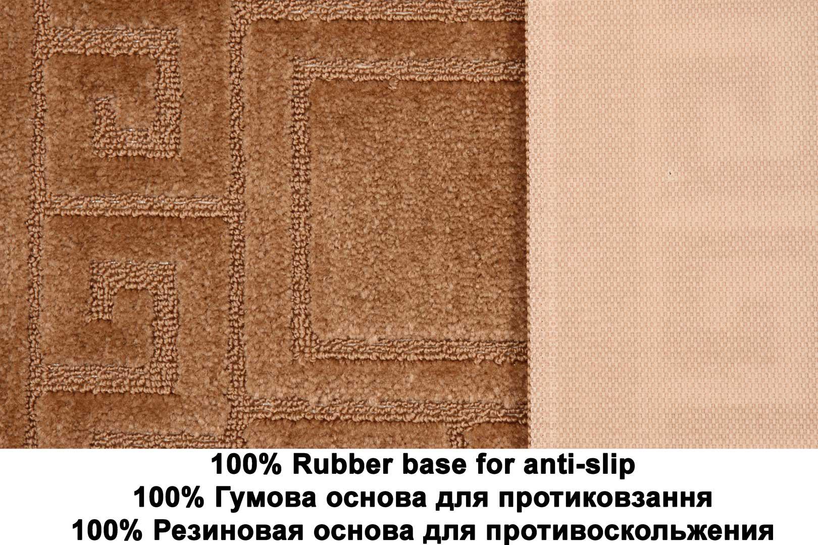 Набор ковриков в ванную комнату Relana Elana Ethnic 60x100 + 60x50 см Светло коричневый - фото 5