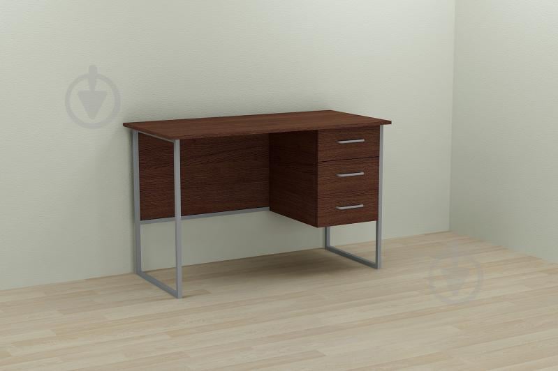 Компьютерный стол Ferrum-decor Гарри 75x120x60 серый ДСП Венге 16мм Компьютерный стол Ferrum-decor Гарри 75x120x60 серый ДСП Венге 16мм