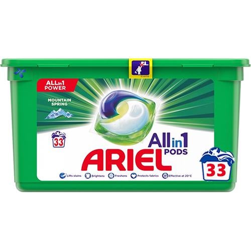 Капсули для машинного прання Ariel All in 1 Pods 33 шт.