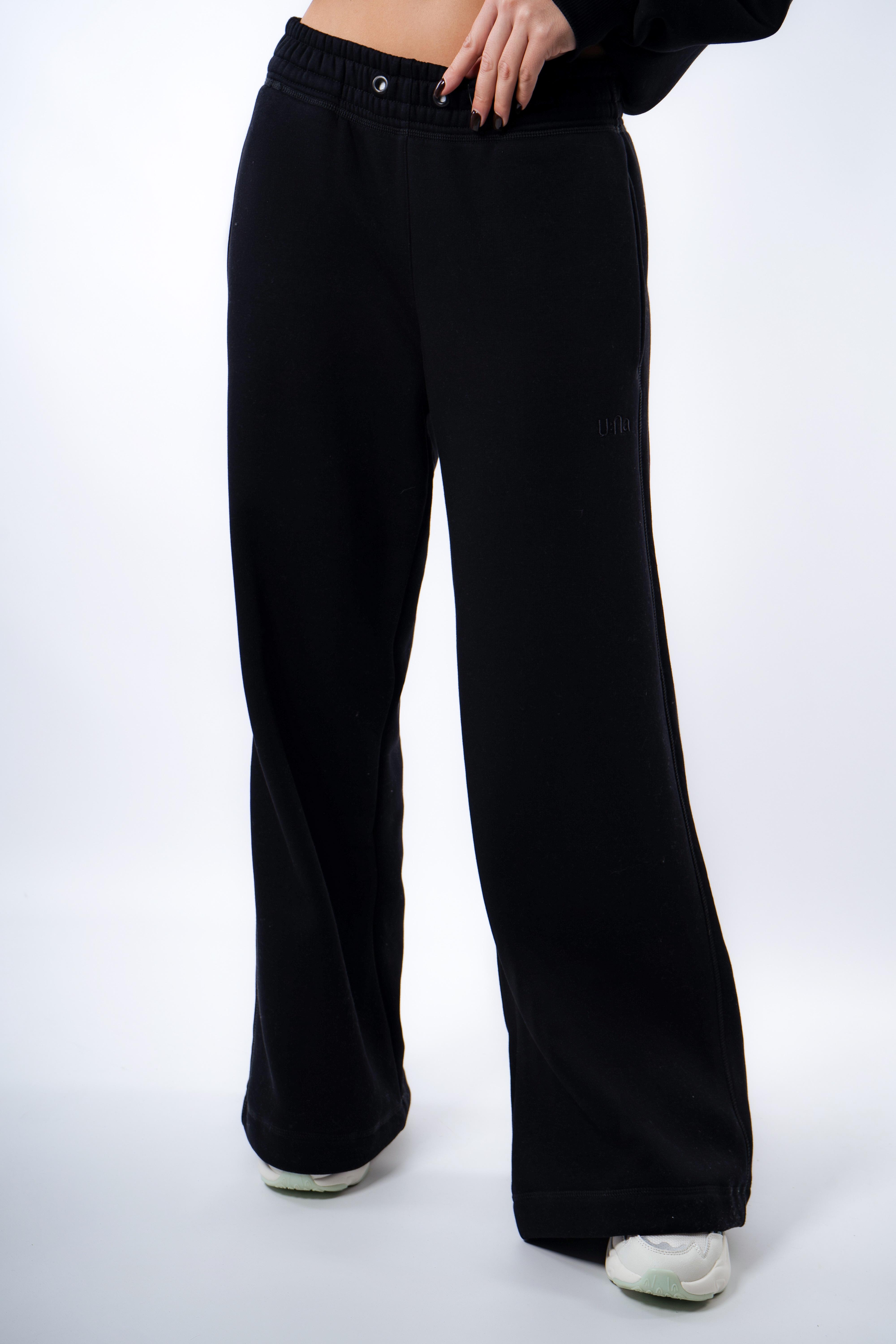 Спортивные брюки женские U:na теплые на флисе L Черный (103935_L) Спортивные брюки женские U:na теплые на флисе L Черный (103935_L)