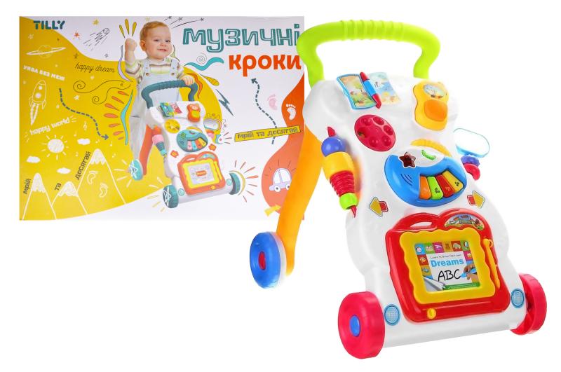 Игровой центр-каталка Tilly Музыкальные шаги 45,7х10,8х33,7 см Разноцветный (UA0801)
