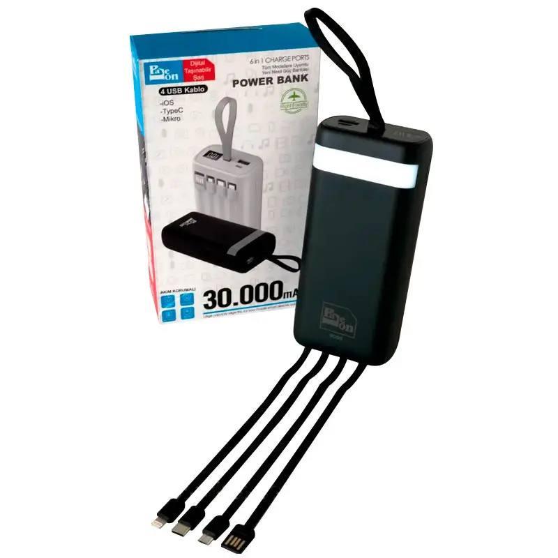 Повербанк PaLeon PLO-PD32 швидка зарядка Pd 3.0 12 W 30000 mAh - фото 2